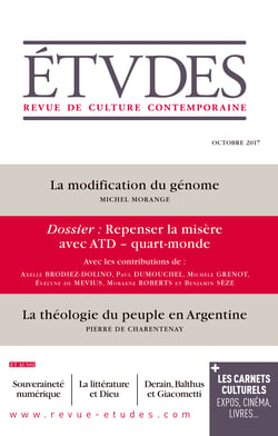Etudes - Repenser la Misère avec ATD - quart-monde - octobre 2017