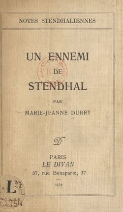 Un ennemi de Stendhal