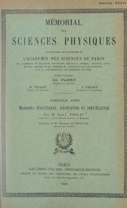Moments électriques, adsorption et lubrification
