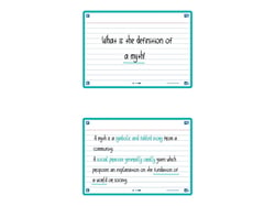 80 flashcards - 10,5 x 14,8 cm - Flash 2.0 Oxford - Ligné - cadre menthe