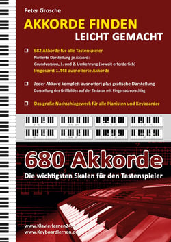 Akkorde finden leicht gemacht - Das große Nachschlagewerk für alle Keyboarder und Pianisten - mehr als 680 Akkorde im Überblick