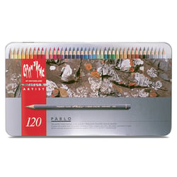 Boite métal 120 crayons de couleurs PABLO® - Caran d'Ache
