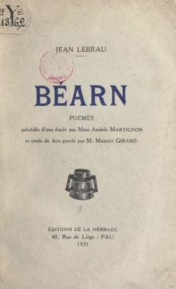 Béarn - Poèmes précédés d'une étude par Madame Andrée Martignon