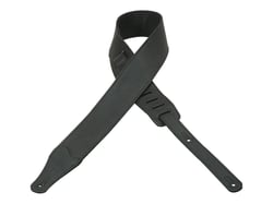 SANGLE CUIR/DAIM 6,3CM NOIR