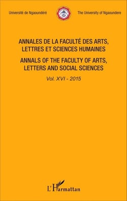 Annales de la faculté des arts, lettres et sciences humaines Vol XVI - 2015 - Annals of the faculty of arts, letters and social sciences