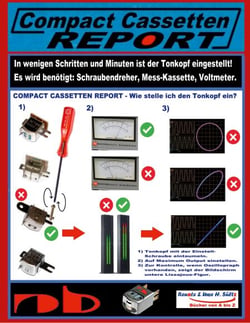 Compact Cassetten Report - Wie stelle ich den Tonkopf ein? - Azimut-Einstellung mit den altbewährten- und modernen Hilfsmitteln.