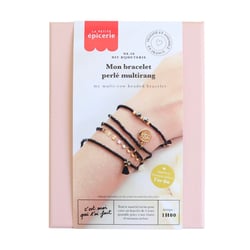 Kit Mon bracelet perlé multirang La Petite Epicerie - DIY Bijouterie n°10 - Noir