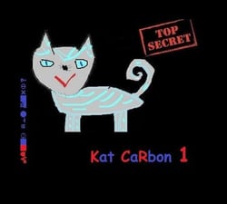 Kat CaRbon - Katze am Flughafen verloren!   Cat lost at Airport!