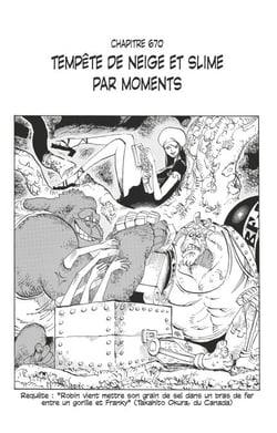 One Piece édition originale - Chapitre 670 - Tempête de neige et slime par moment