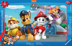 Puzzle cadre 15 pièces - Pat'Patrouille - Quatre sauveteurs courageux
