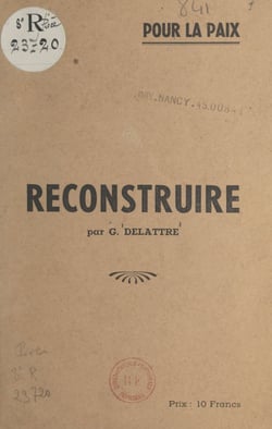 Reconstruire - Pour la paix