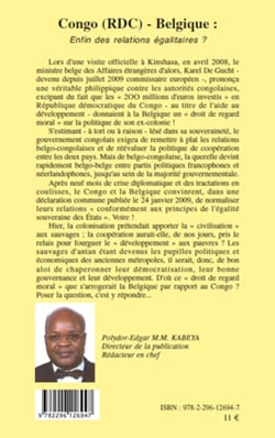Congo (RDC) - Belgique - Enfin des relations égalitaires ?