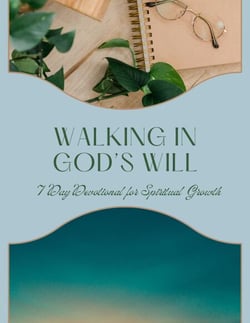 Walking in God's Will: 7 Day Devotional for Spiritual Growth - Personal Prayer Series, #1