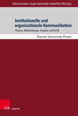 Institutionelle und organisationale Kommunikation - Theorie, Methodologie, Empirie und Kritik. Gedenkschrift für Florian Menz