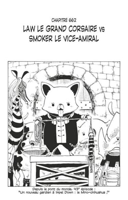One Piece édition originale - Chapitre 662 - Law le grand corsaire VS Smoker le vice-amiral
