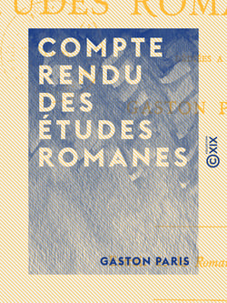 Compte rendu des Études romanes - Dédiées à Gaston Paris