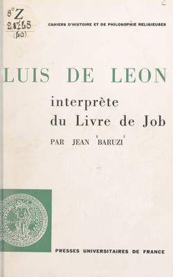 Luis de León - Interprète du Livre de Job