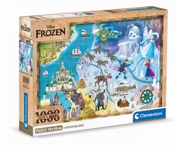 Puzzle 1000 pièces - Disney Maps Frozen