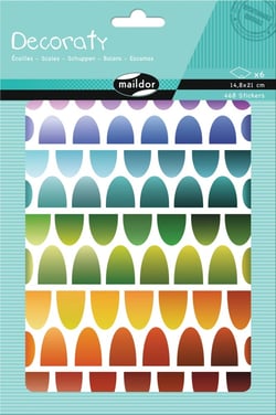 Decoraty, Ecailles, Sach 6 pl 14,8x21cm