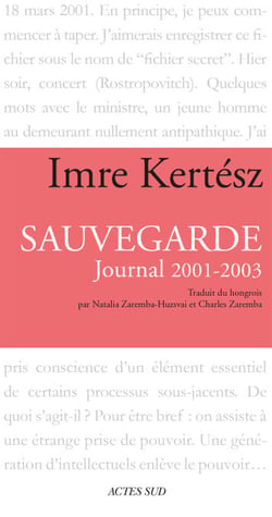 Sauvegarde - Journal 2001-2003