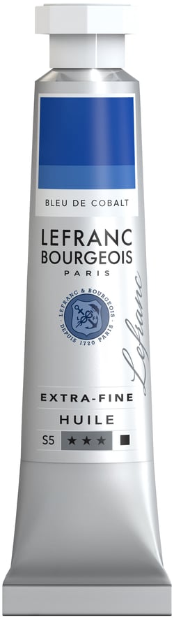 Peinture à l'huile Lefranc Bourgeois - Extra-fine - 20ml - Bleu de cobalt