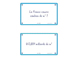 80 flashcards - 7,5 x 12,5 cm - Flash 2.0 Oxford - Uni blanc - cadre turquoise