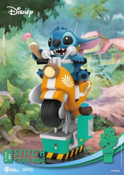 Disney coin ride series diorama pvc
