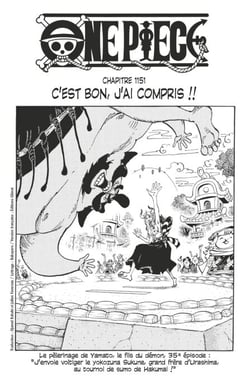 One Piece édition originale - Chapitre 1151 - C'est bon, j'ai compris !!