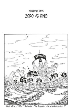 One Piece édition originale - Chapitre 1035 - Zoro versus King