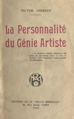 La personnalité du génie artiste