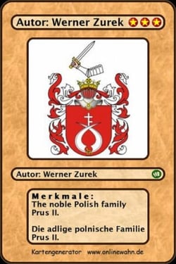 The noble Polish family Prus II. Die adlige polnische Familie Prus II.