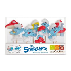 8 bougies Schtroumpfs - Scrapcooking 