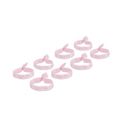 8 bracelets EVJF de folie - rose