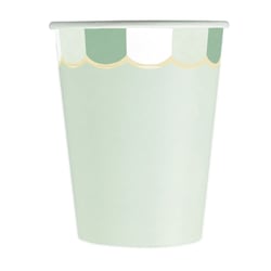8 gobelets - 200 ml - Vert pastel