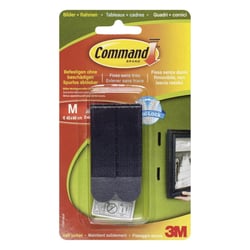 Languettes Command™ pour accrochage de tableaux pour cadres ou murs foncés - 4 x 2 languettes moyennes - 5,4 kg