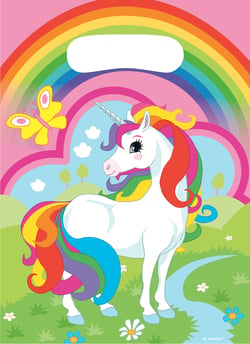 8 sachets cadeaux - Licorne