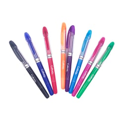 Lot de 8 stylos roller - Pointe moyenne - Cultura