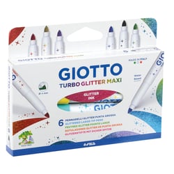 6 feutres Turbo Glitter Maxi Pinceau - Canson