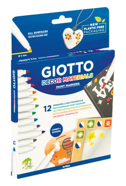 12 feutres décor materials - Giotto