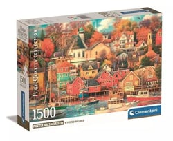 Puzzle Compact 1500 pièces - Good Times Harbor - Clementoni