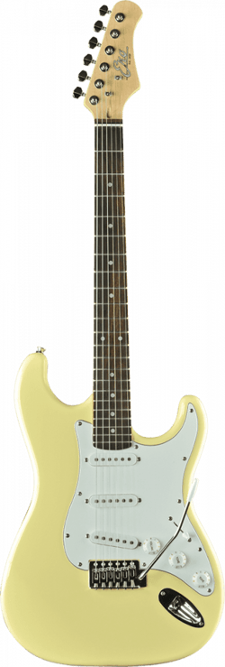 Eko Tribute Starter S-300 - Guitare électrique - Type ST - Cream