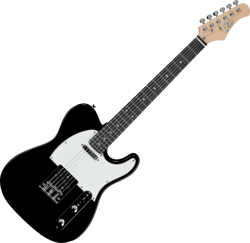Eko Starter VT-380 - Guitare électrique - Plan de coupe unique - Noir