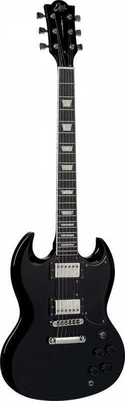 Eko DV10 - Guitare électrique - Type SG - Black