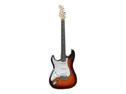 Eko Tribute Starter S-300 - Guitare électrique - Gaucher - Type ST - Sunburst