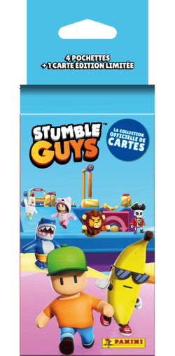 4 pochettes + 1 carte édition limitée Stumble Guys - Panini France