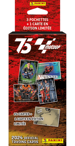 Blister Panini Moto GP 2024 TC  - 3 pochettes + 1 carte édition limitée