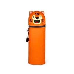 Trousse ronde 1compartiment Legami - orange - Tigre
