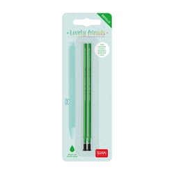 Lot de 2 recharges stylo à encre gel 3D Legami - Lovely Friends - Vert