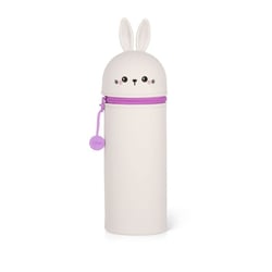 Trousse ronde 1 compartiment Legami - beige - Lapin