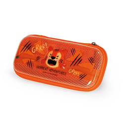 Trousse rectangulaire 2 compartiments - Legami -  orange - Tigre